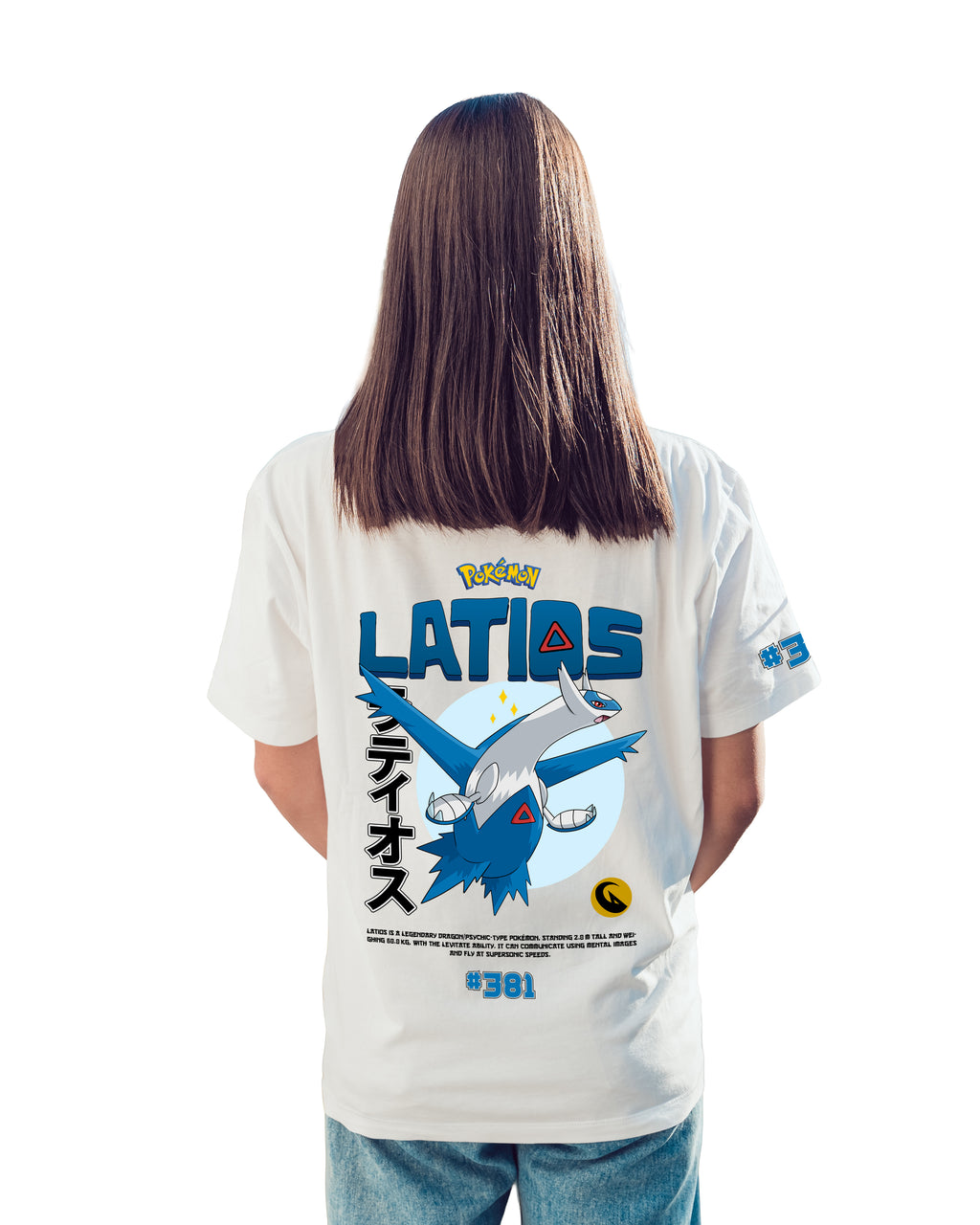 Latios T-shirt Classic Unisex biała/czarna