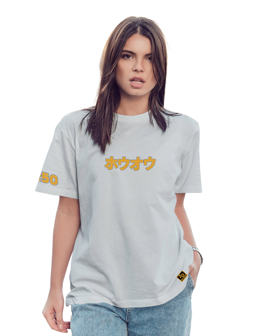 Ho-Oh T-shirt Classic Unisex biała/czarna