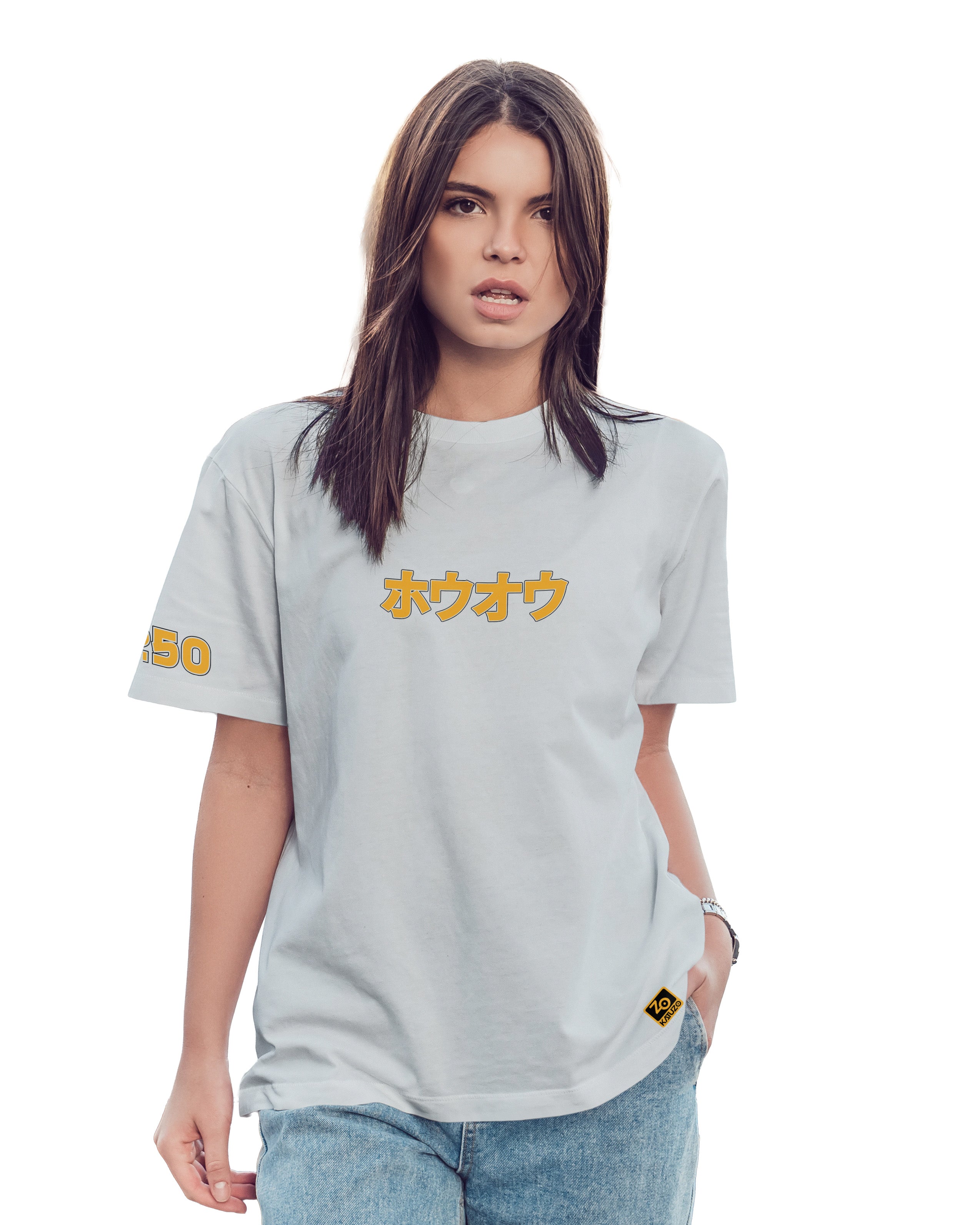 Ho-Oh T-shirt Classic Unisex biała/czarna
