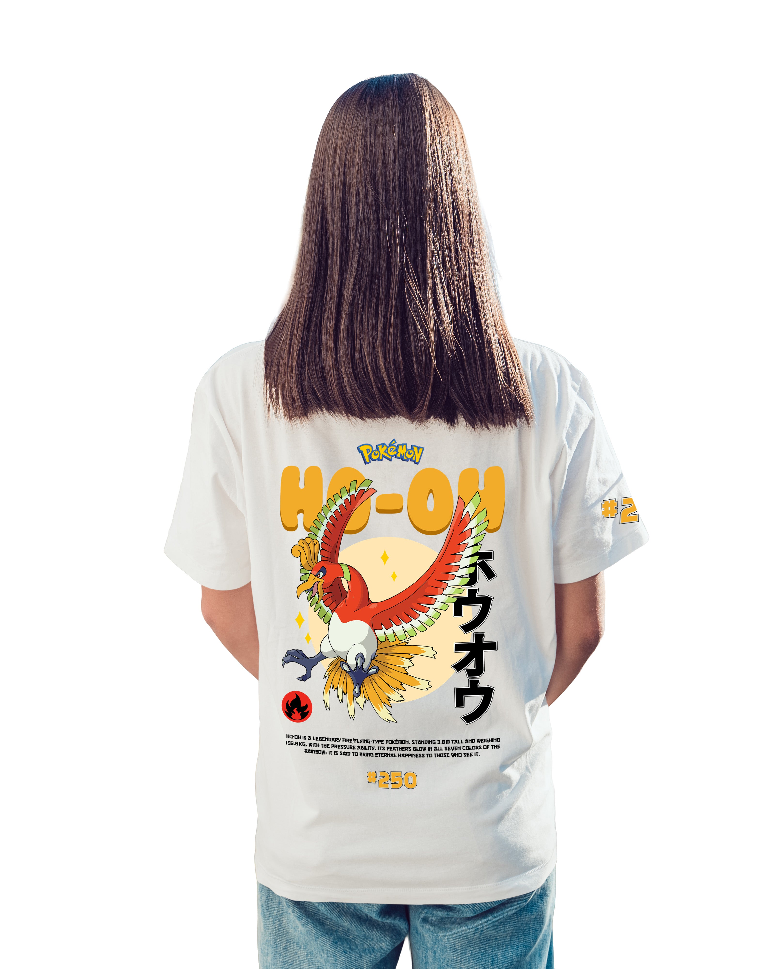Ho-Oh T-shirt Classic Unisex biała/czarna