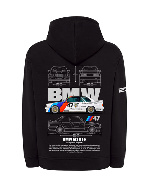 BMW M3 E30 Bluza z kapturem 320g