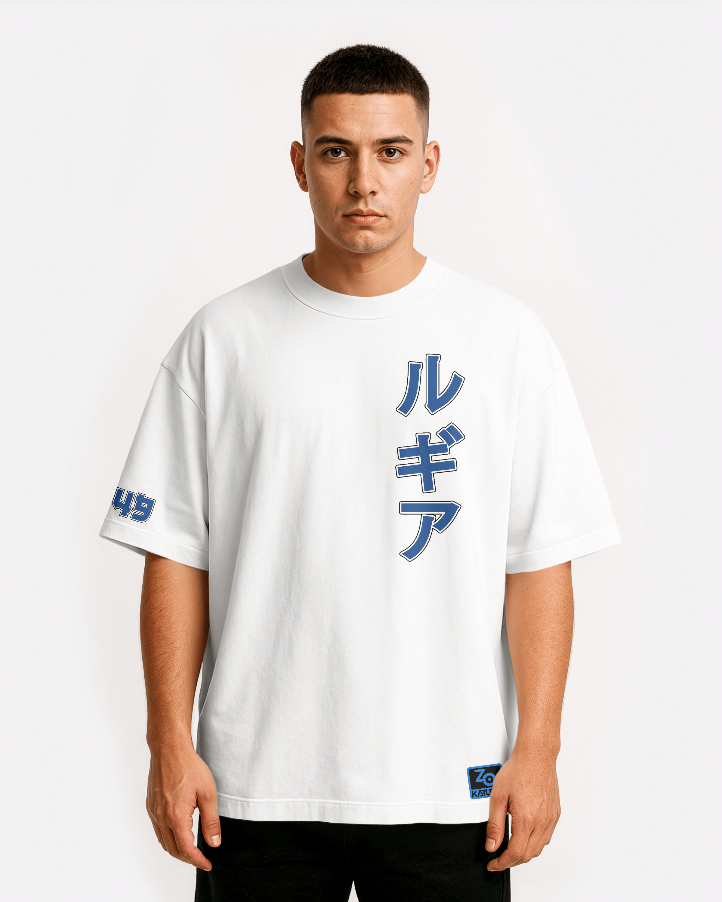 Lugia Oversize/Box T-shirt Unisex biała/czarna (Kopia)