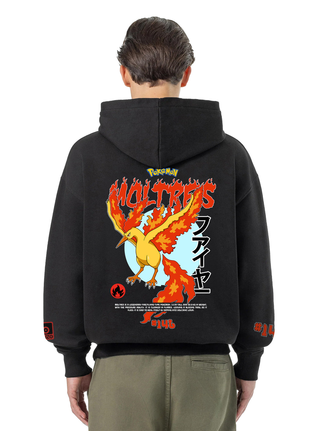 Moltres Bluza z kapturem 320g