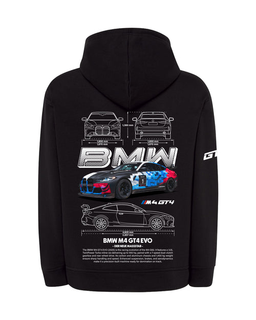 BMW M4 GT4 EVO Bluza z kapturem 320g
