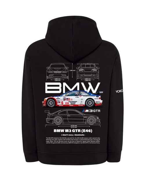 BMW M3 GTR E46 Bluza z kapturem 320g