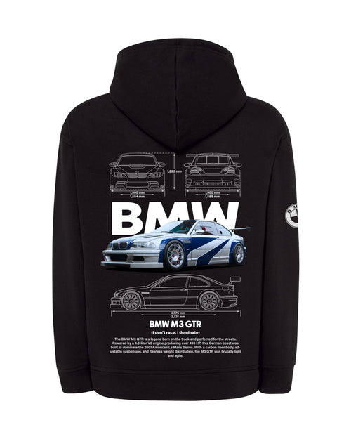 BMW M3 GTR Bluza z kapturem 320g
