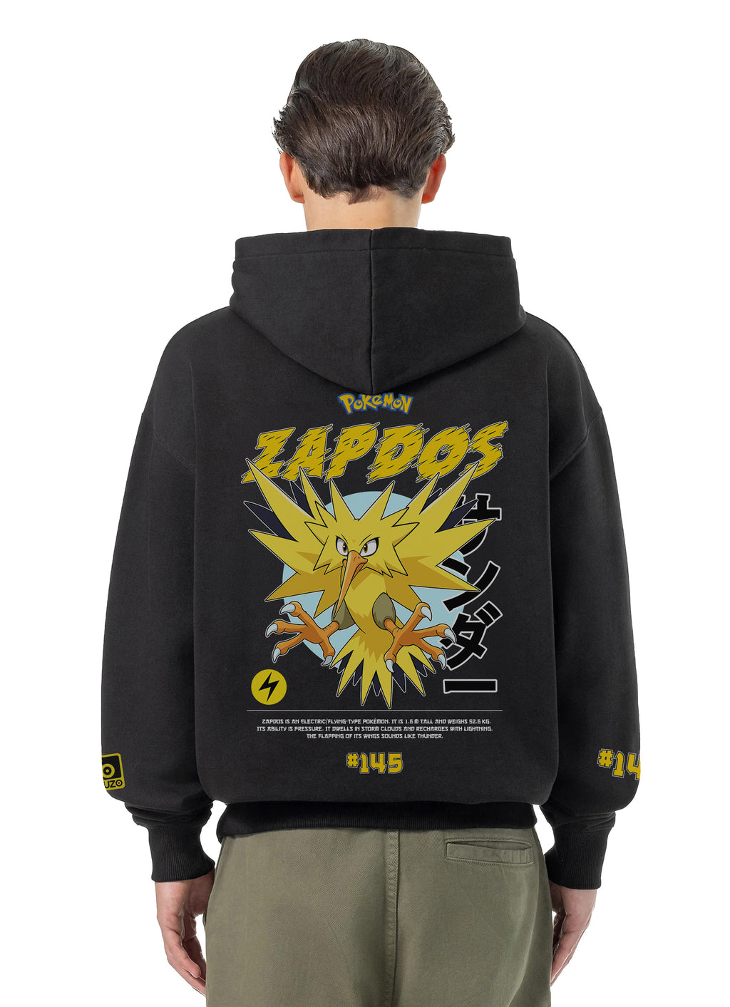 Zapdos Bluza z kapturem 320g