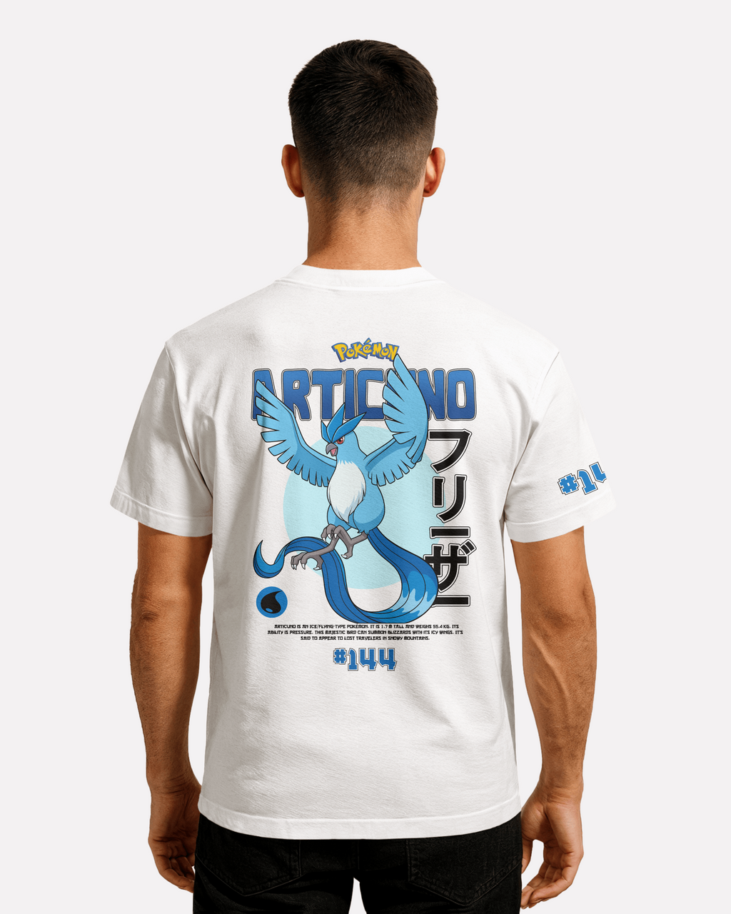 Articuno T-shirt Classic Unisex biała/czarna