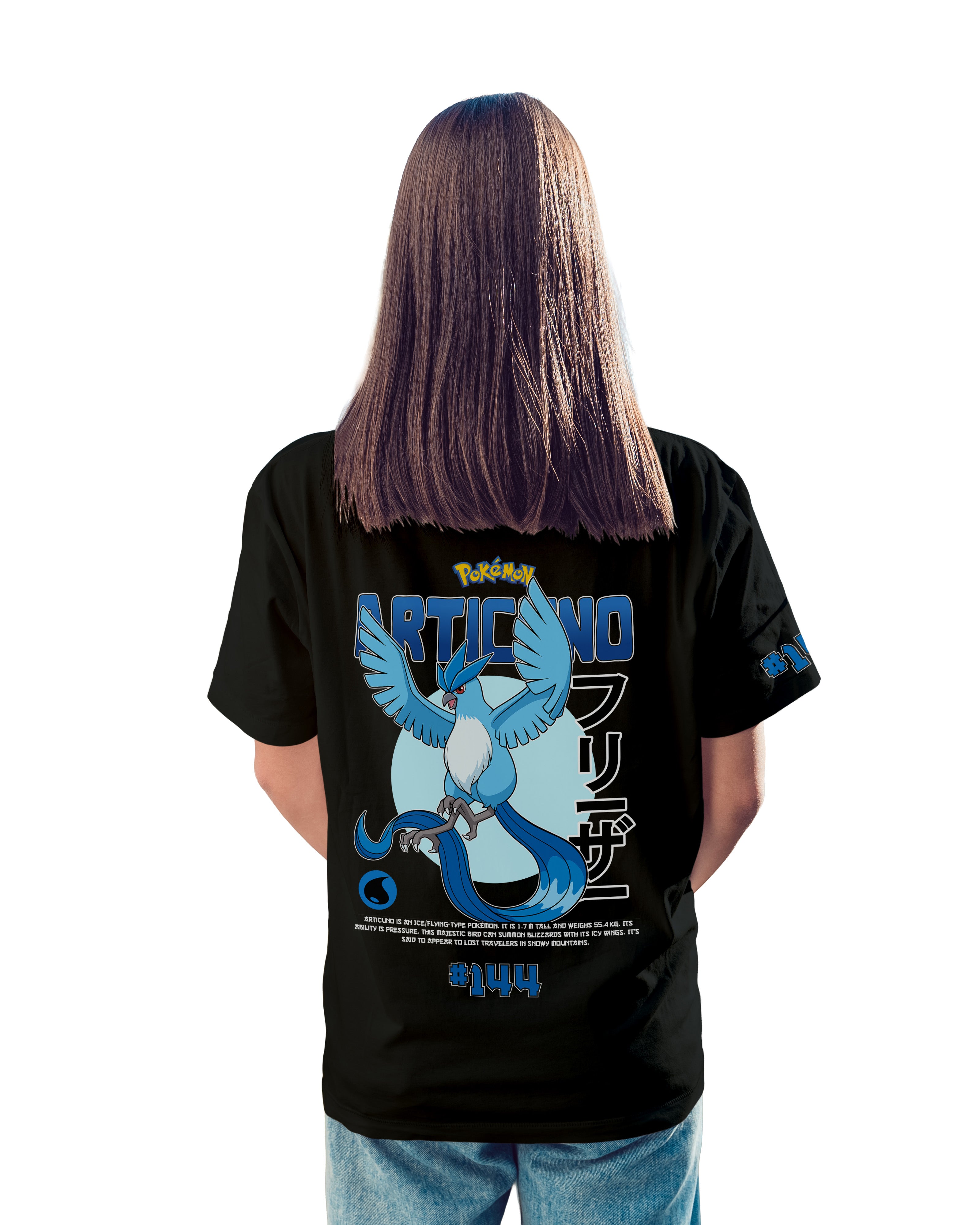 Articuno T-shirt Classic Unisex biała/czarna