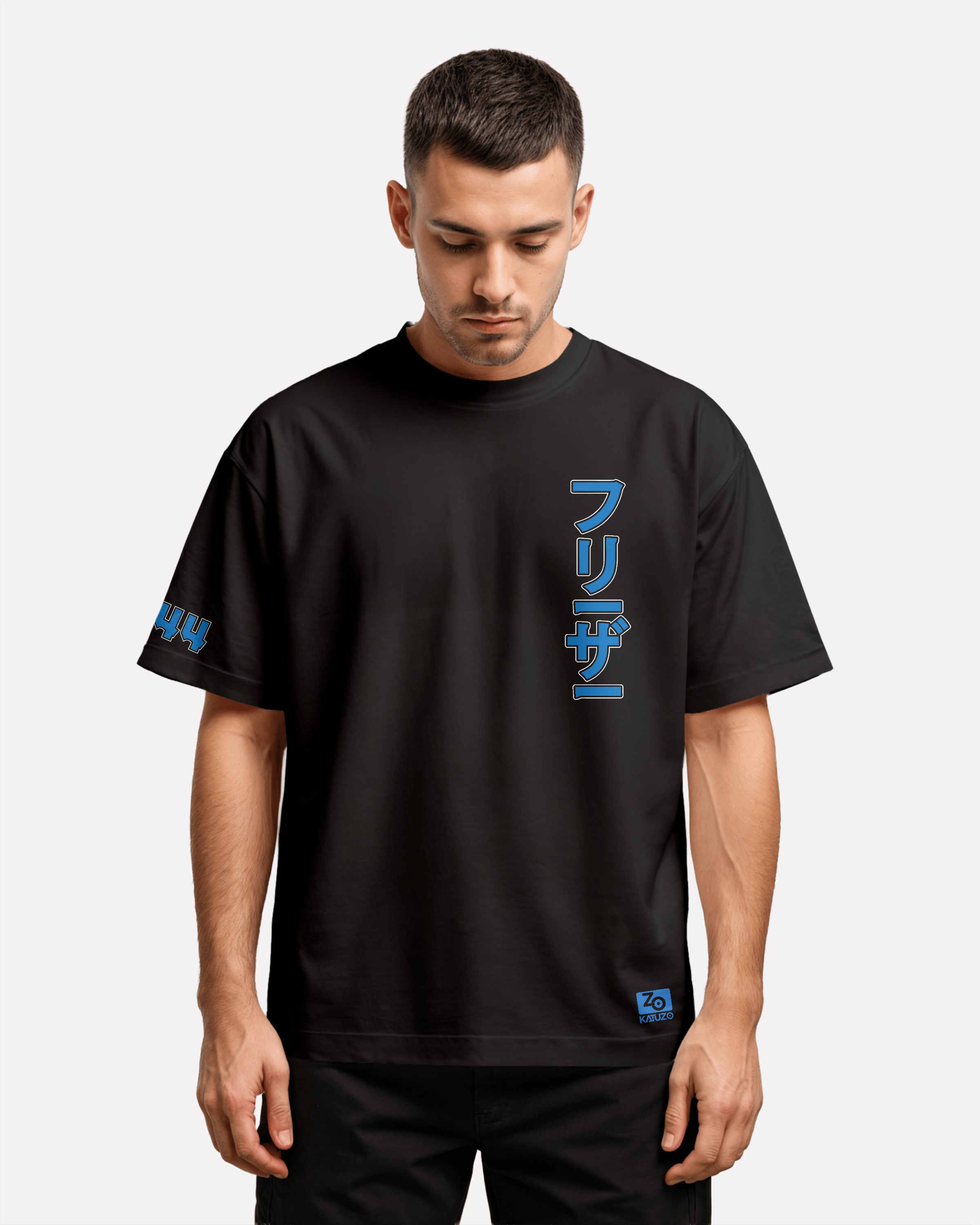 Articuno Oversize/Box T-shirt Unisex biała/czarna