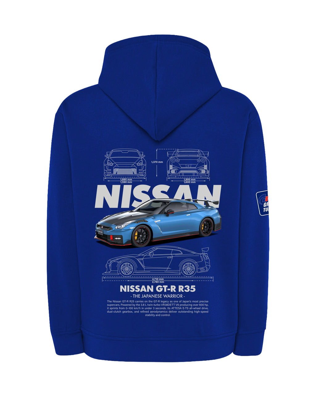 Nisaan GTR R35 Bluza z kapturem 320g