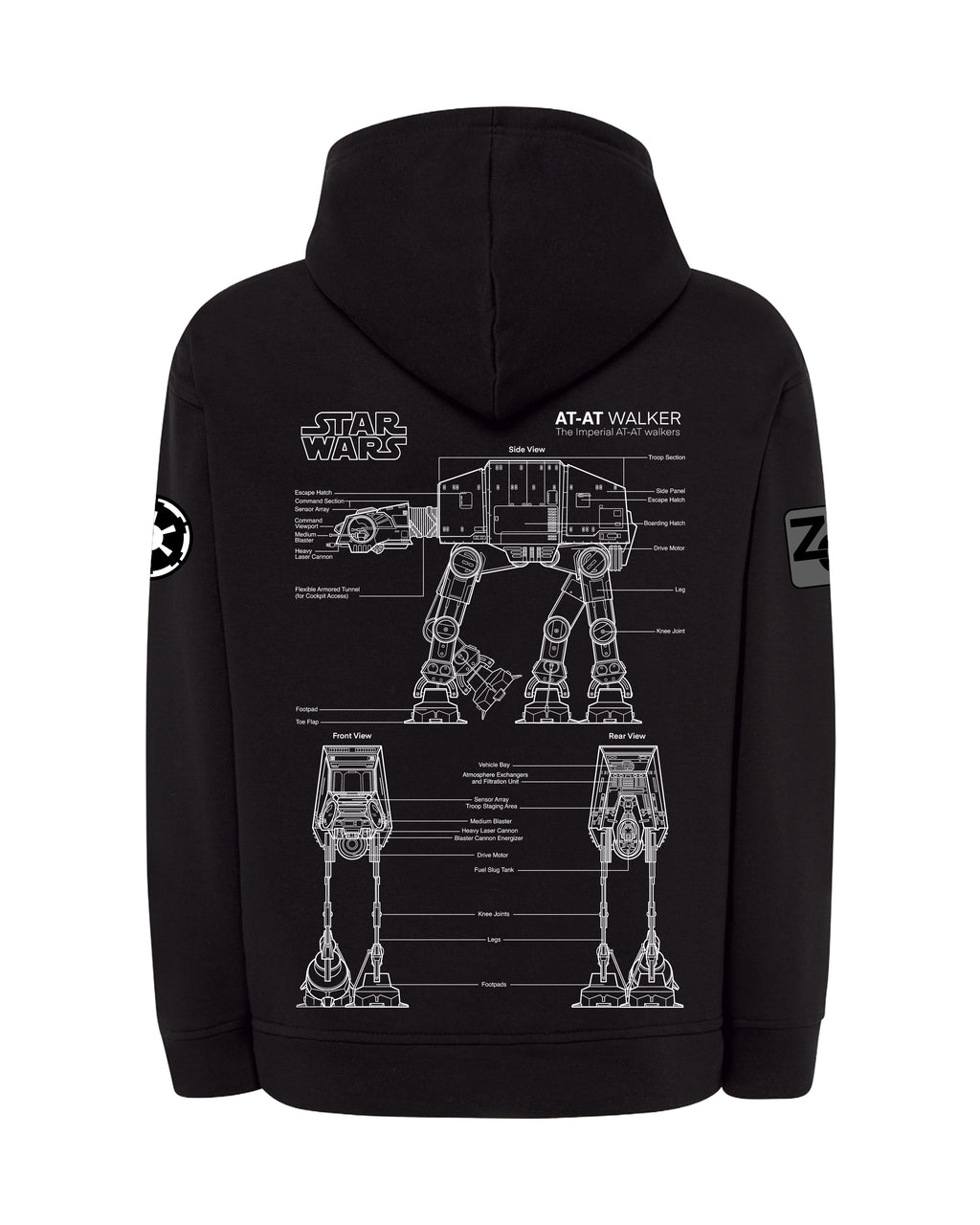 AT-AT Bluza z kapturem 320g