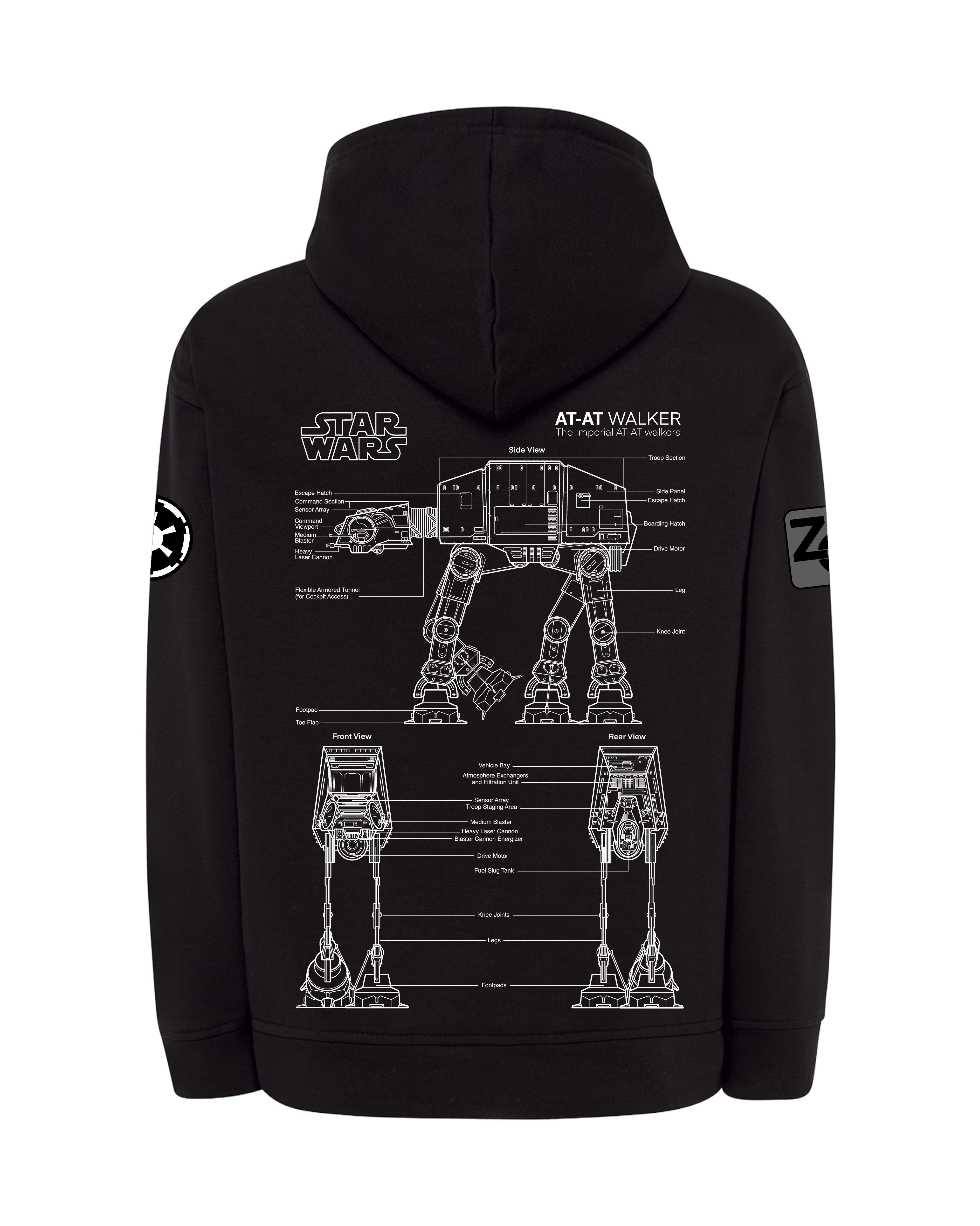 AT-AT Bluza z kapturem 320g
