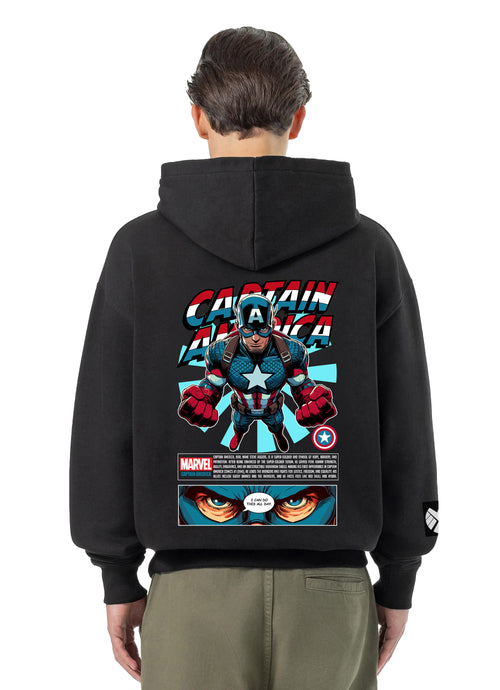 Captain America Bluza Oversize z kapturem 320g