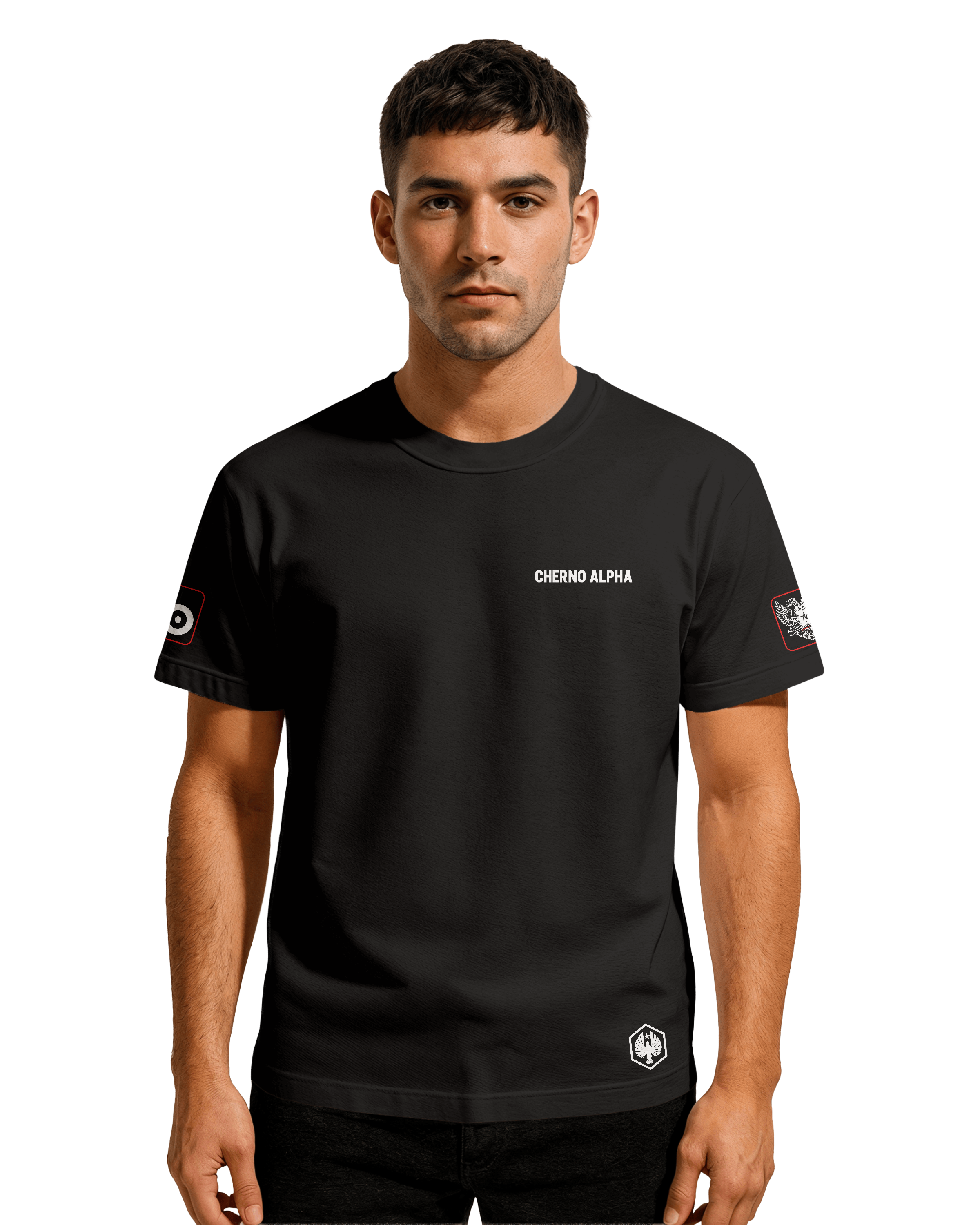 Cherno Alpha T-shirt Classic Unisex biała/czarna