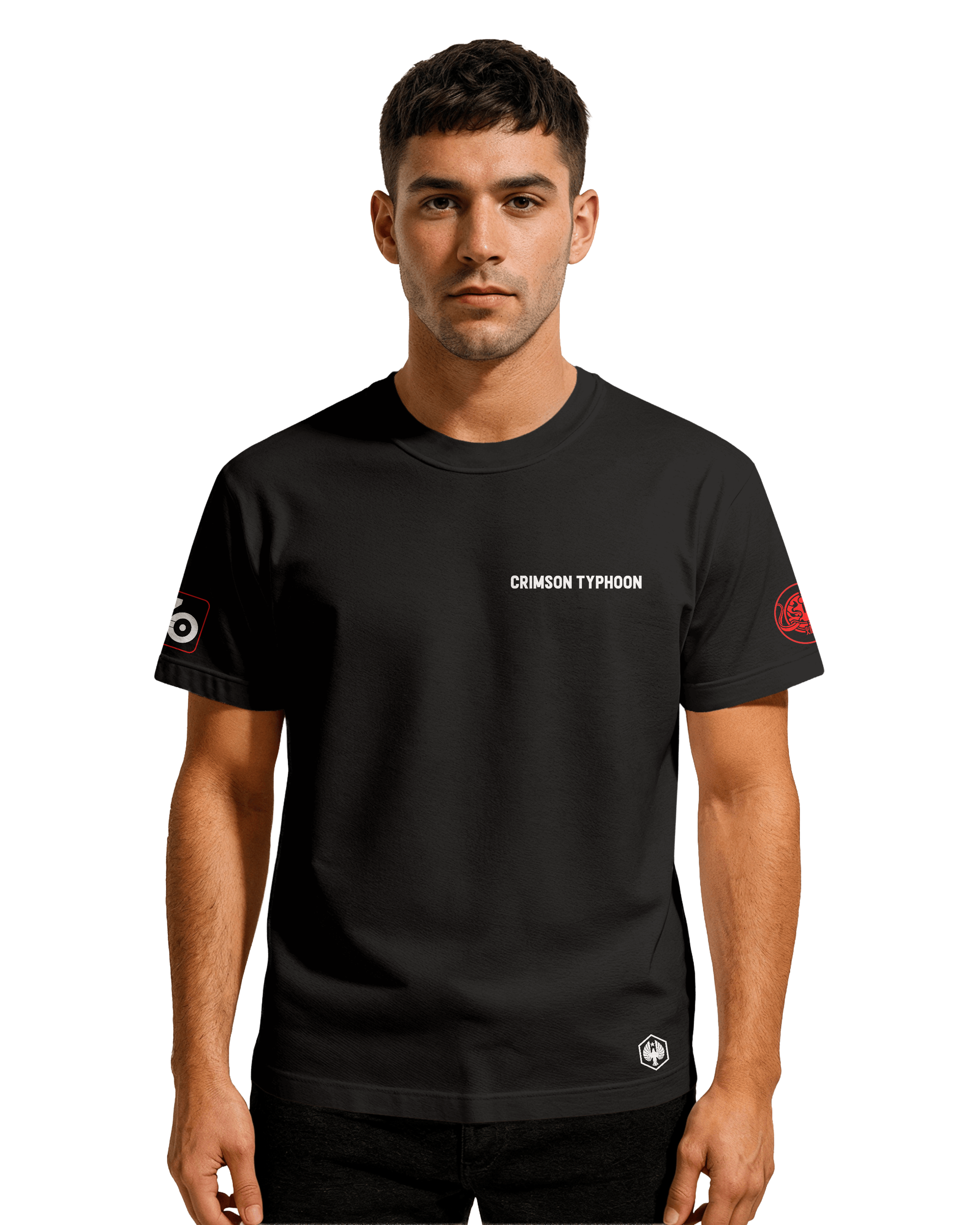 Crimson Typhoon T-shirt Classic Unisex biała/czarna
