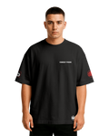 Crimson Typhoon Oversize T-shirt Unisex biała/czarna