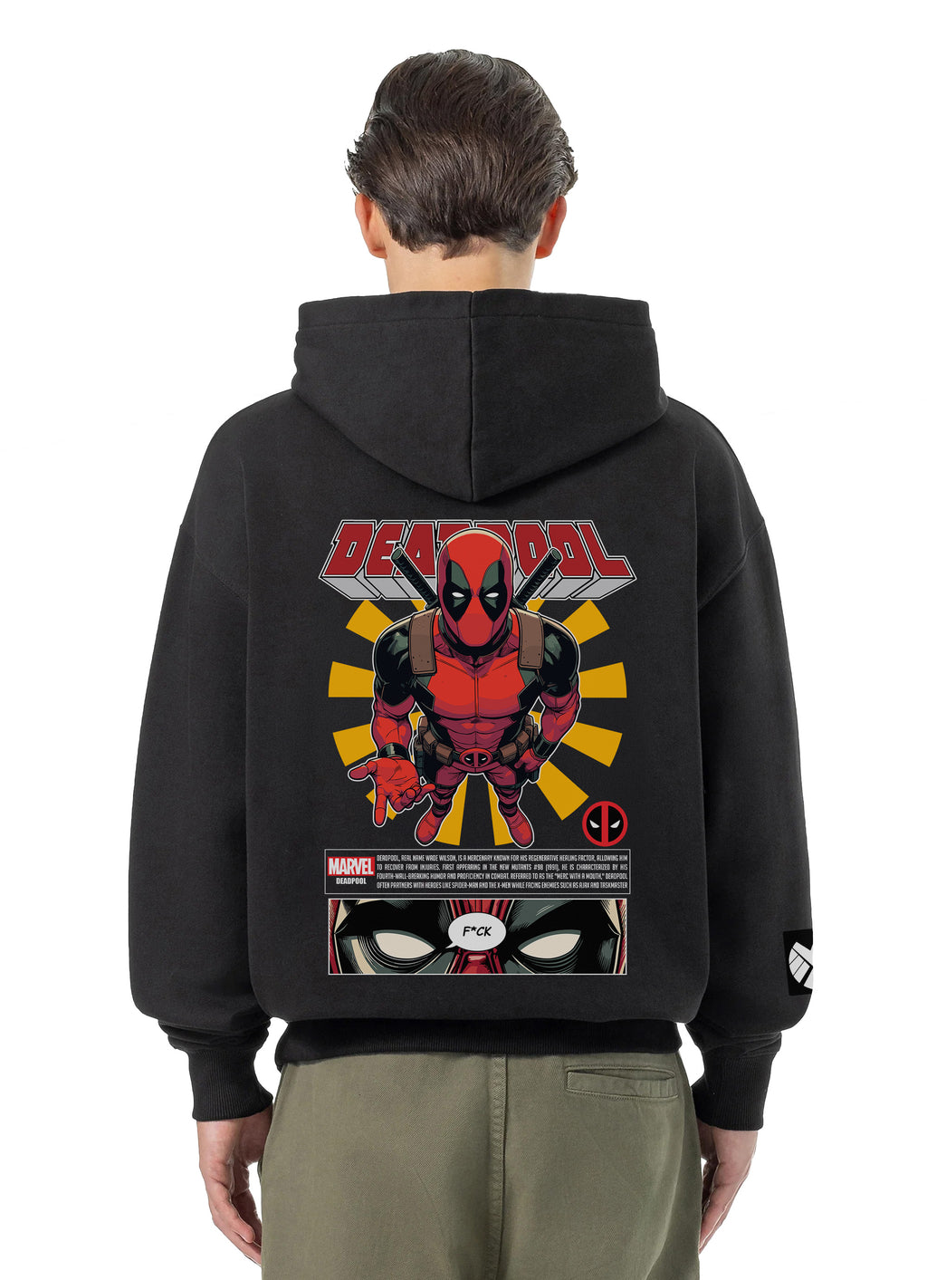 Deadpool Bluza Oversize z kapturem 320g