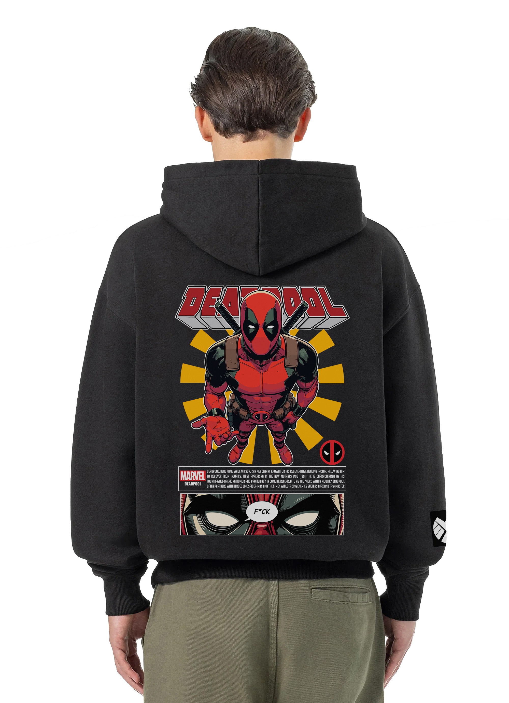 Deadpool Bluza Oversize z kapturem 320g
