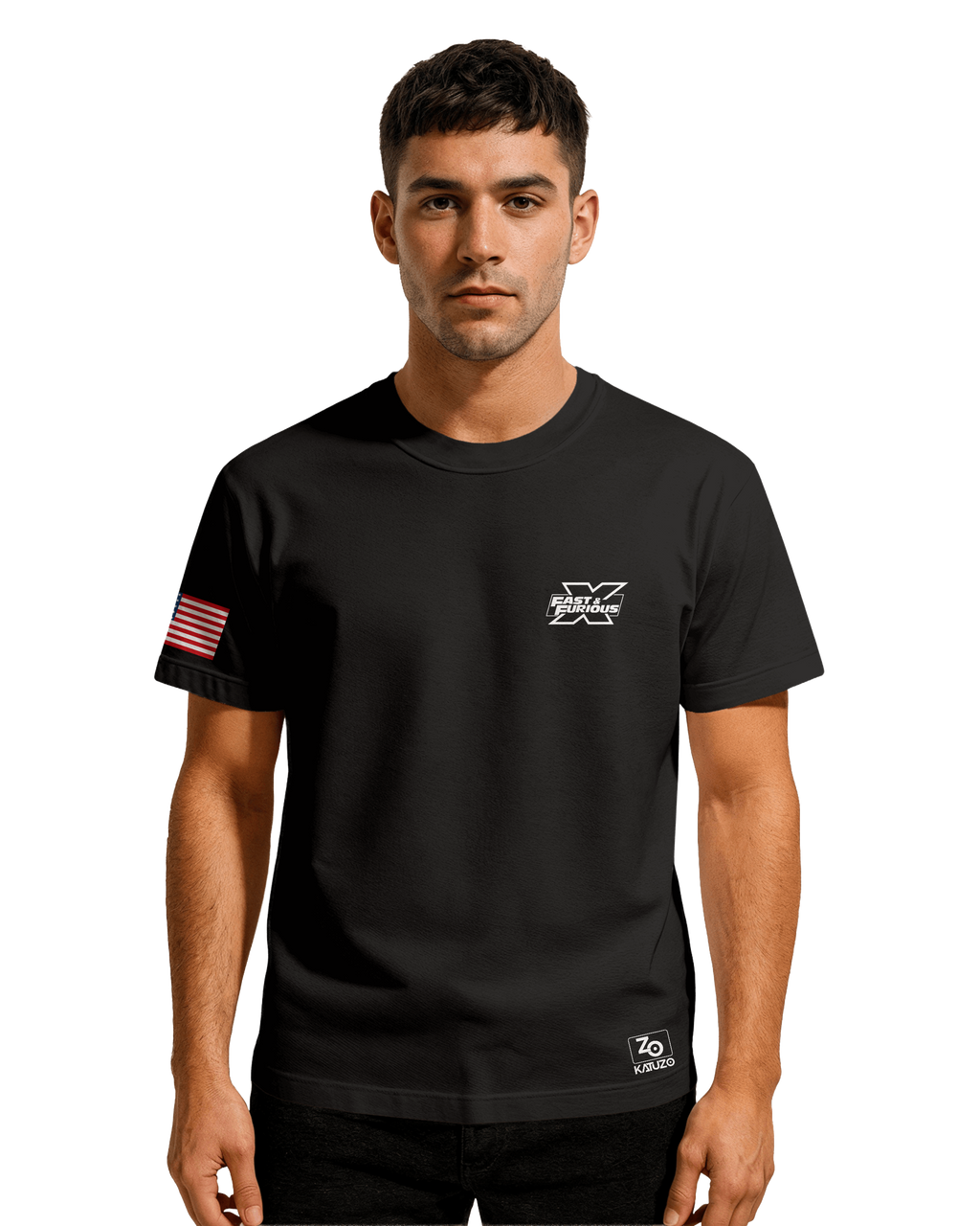 Dodge Charger T-shirt Classic Unisex biała/czarna
