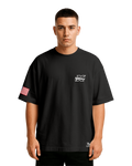 Dodge Charger Oversize T-shirt Unisex biała/czarna