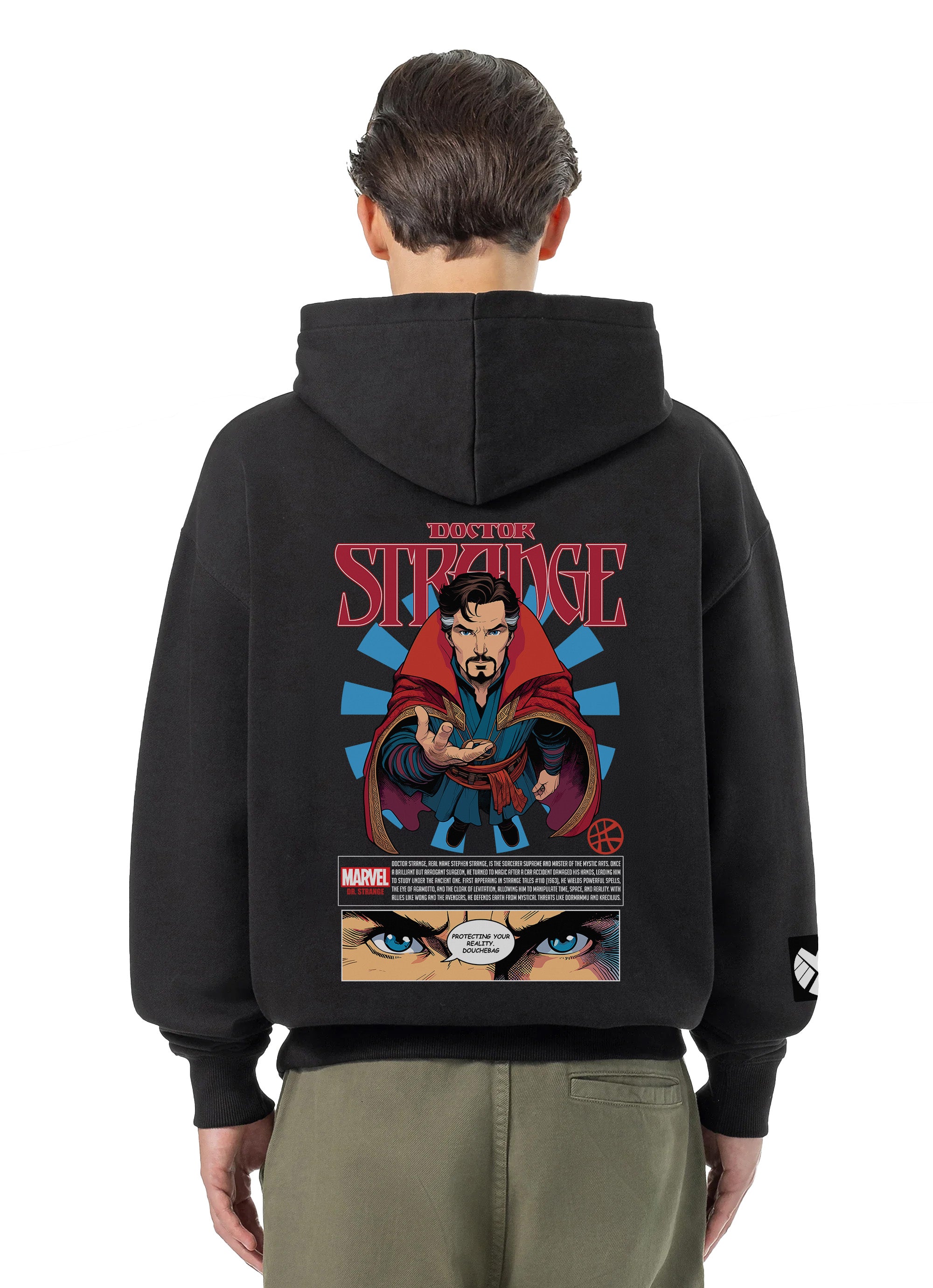 Dr Strange Bluza Oversize z kapturem 320g