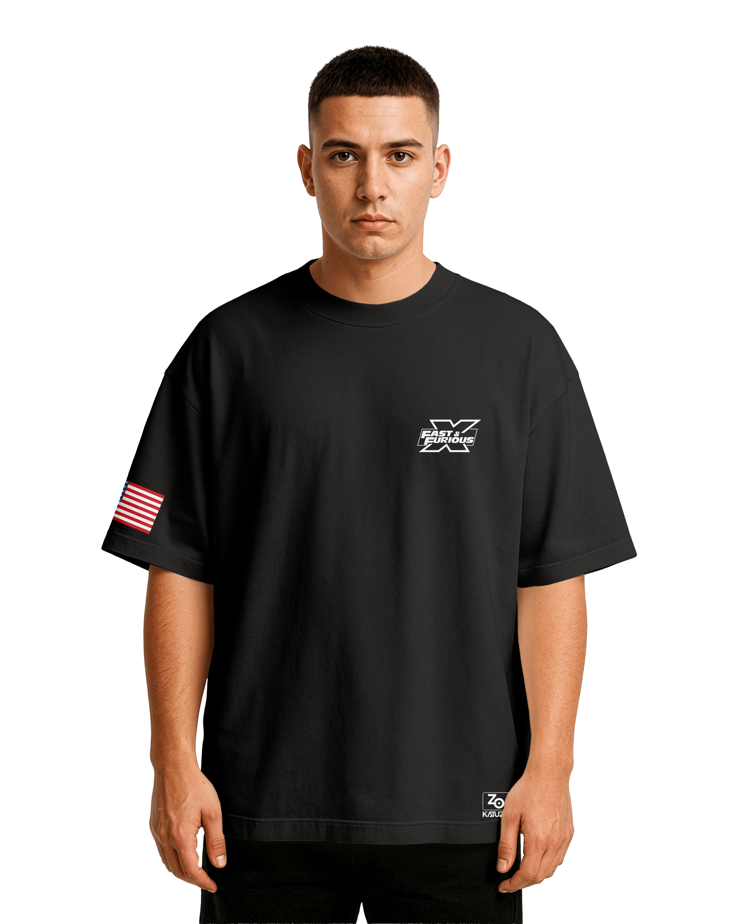 Ford F-150 SVT Lightning Oversize T-shirt Unisex biała/czarna