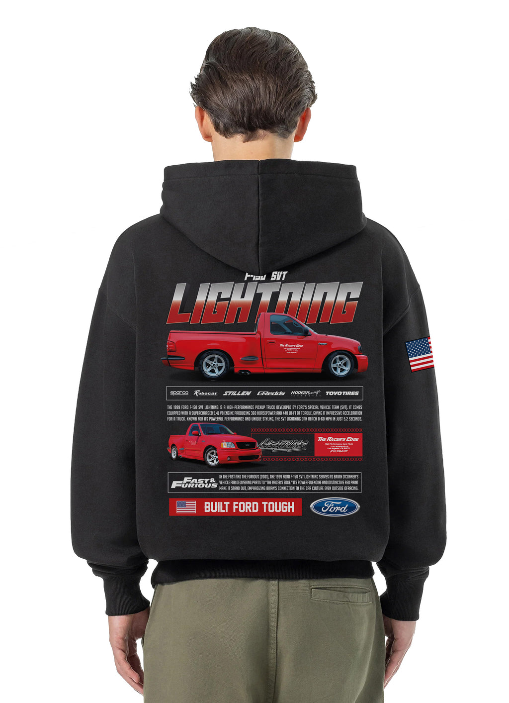 Ford F-150 SVT Lightning Bluza Oversize z kapturem 320g