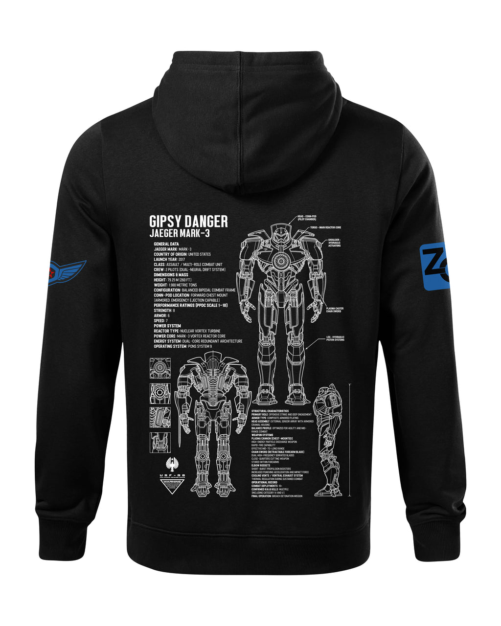 Gipsy Danger Bluza z kapturem 320g
