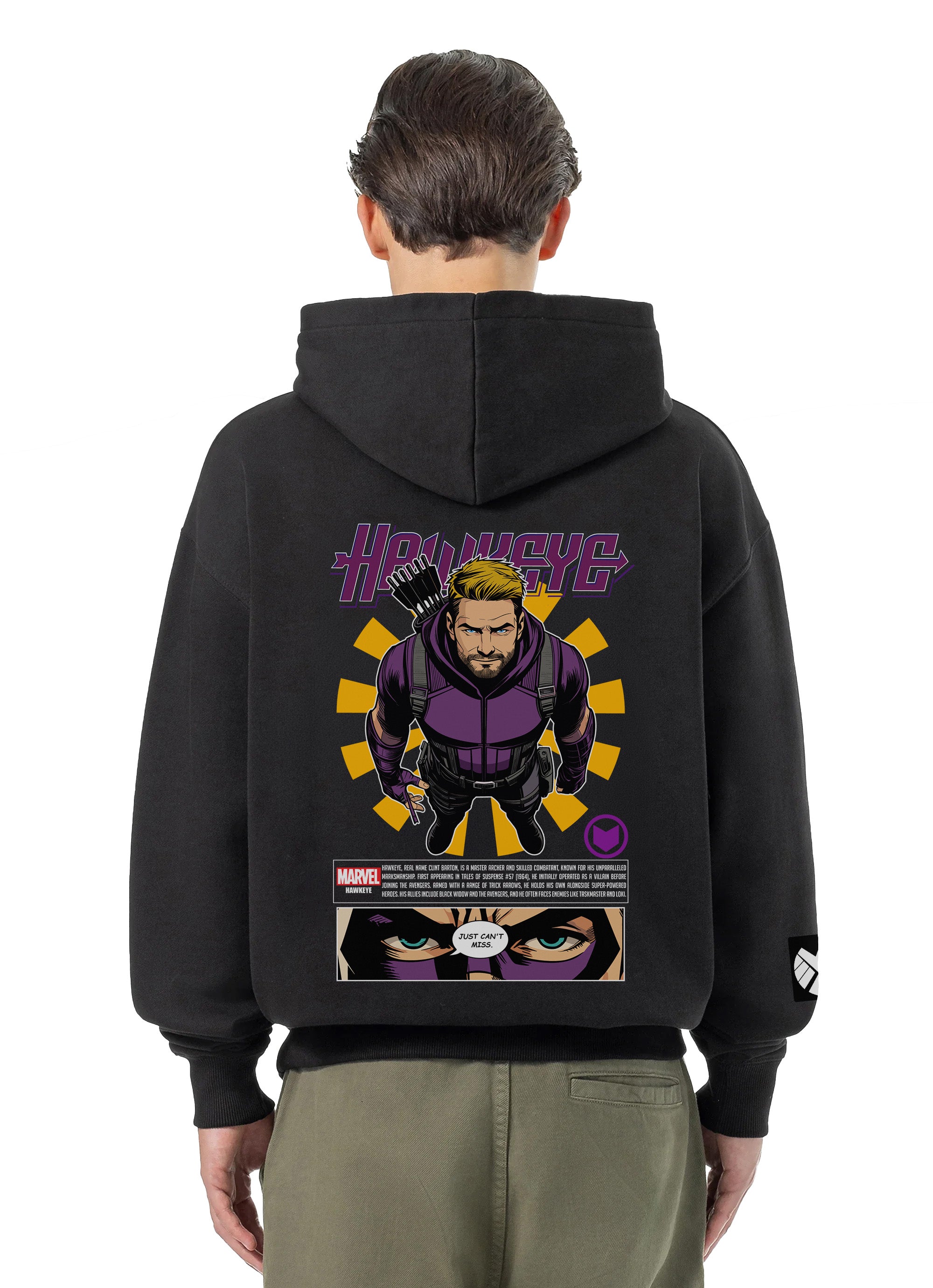 Hawkeye Bluza Oversize z kapturem 320g