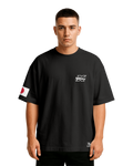 Honda Civic Oversize T-shirt Unisex biała/czarna