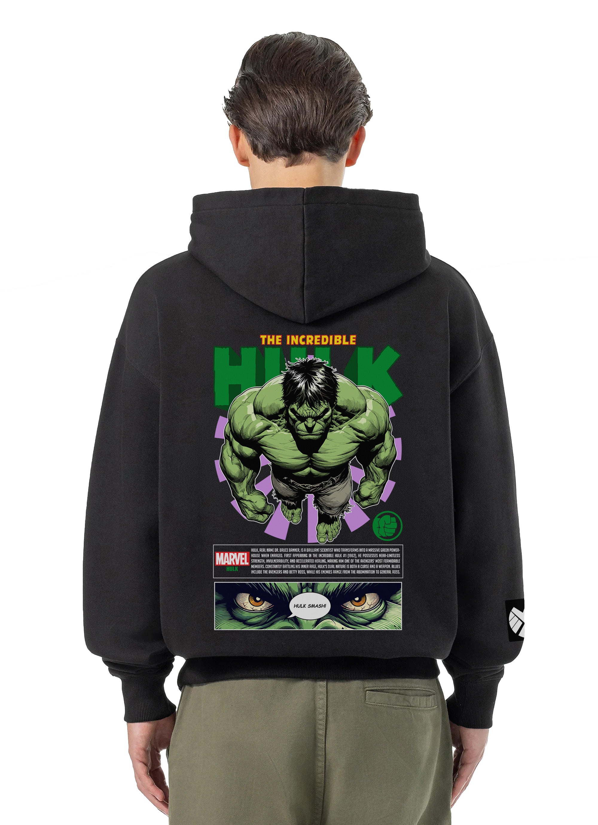 Hulk Bluza Oversize z kapturem 320g