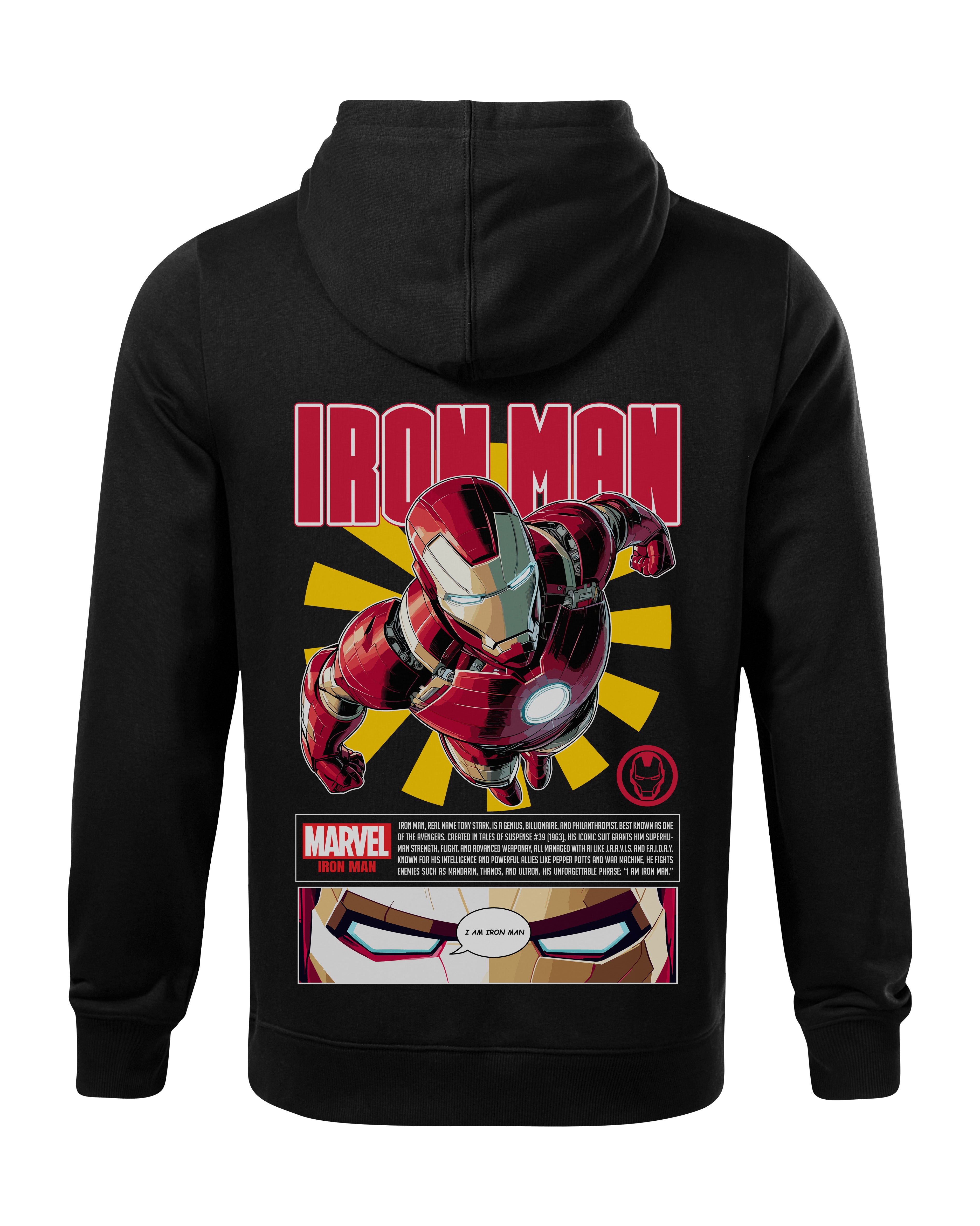 Iron Man Bluza z kapturem 320g