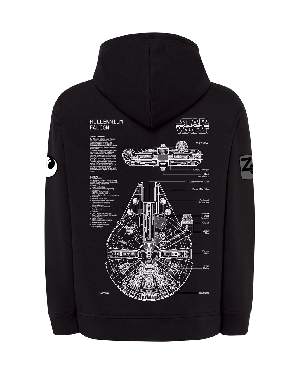MILENIUM FALCON Bluza z kapturem 320g
