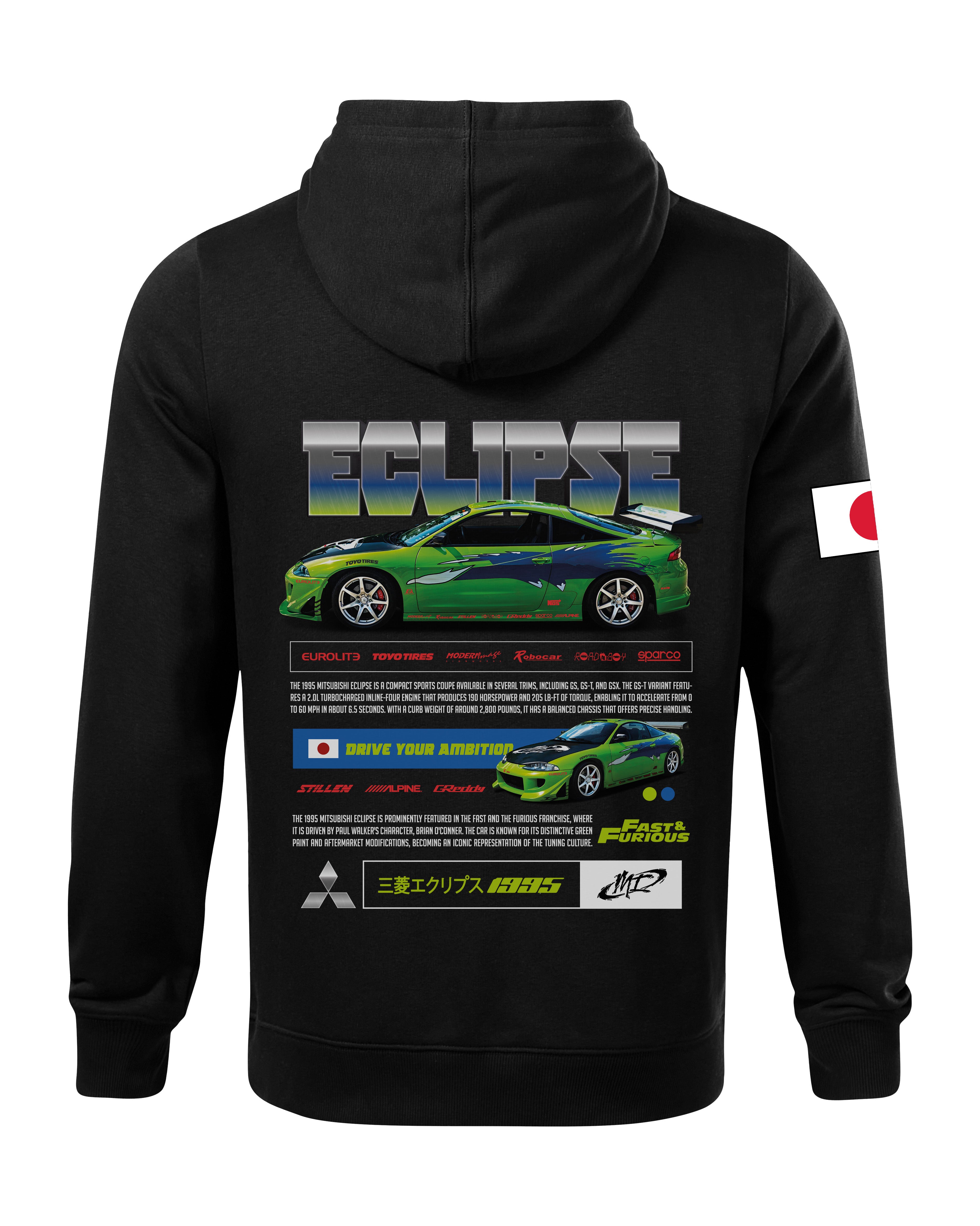 Mitsubishi Eclipse Bluza z kapturem 320g