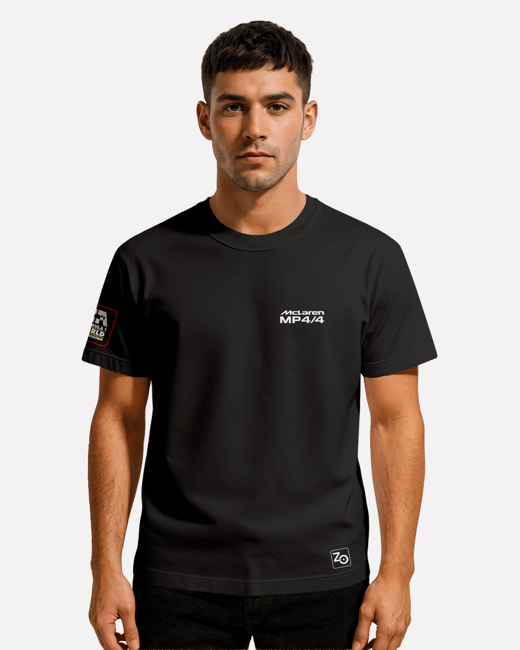 McLaren MP4  T-shirt Classic Unisex  czarna/biała/pomarańczowa