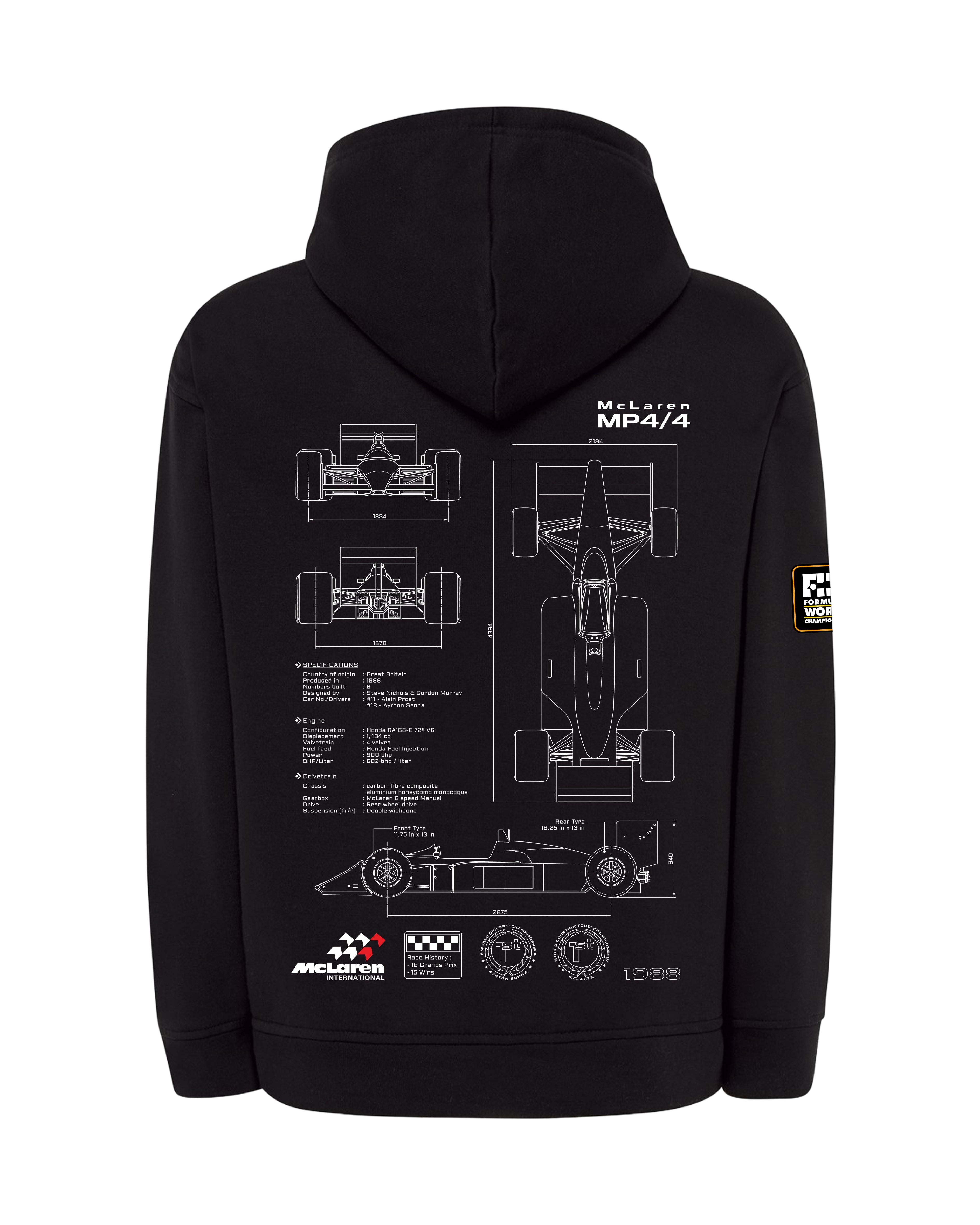 McLaren MP4 Bluza z kapturem 320g