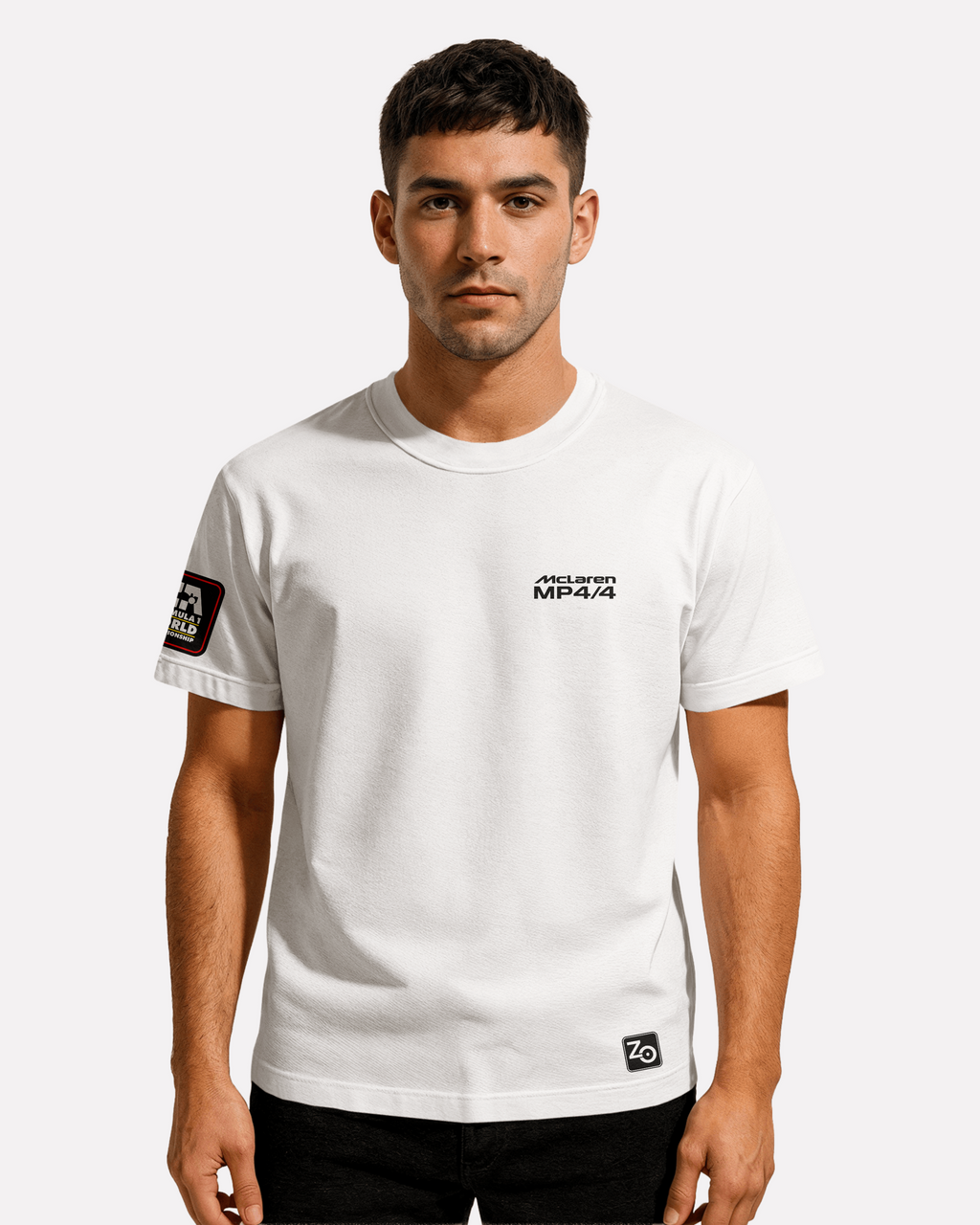 McLaren MP4  T-shirt Classic Unisex  czarna/biała/pomarańczowa