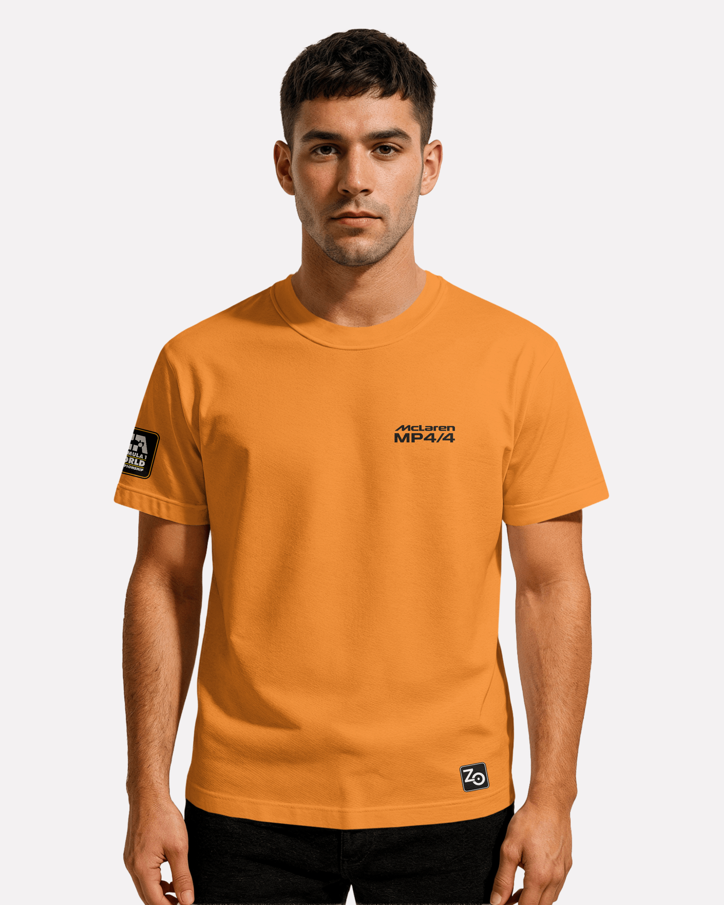 McLaren MP4  T-shirt Classic Unisex  czarna/biała/pomarańczowa