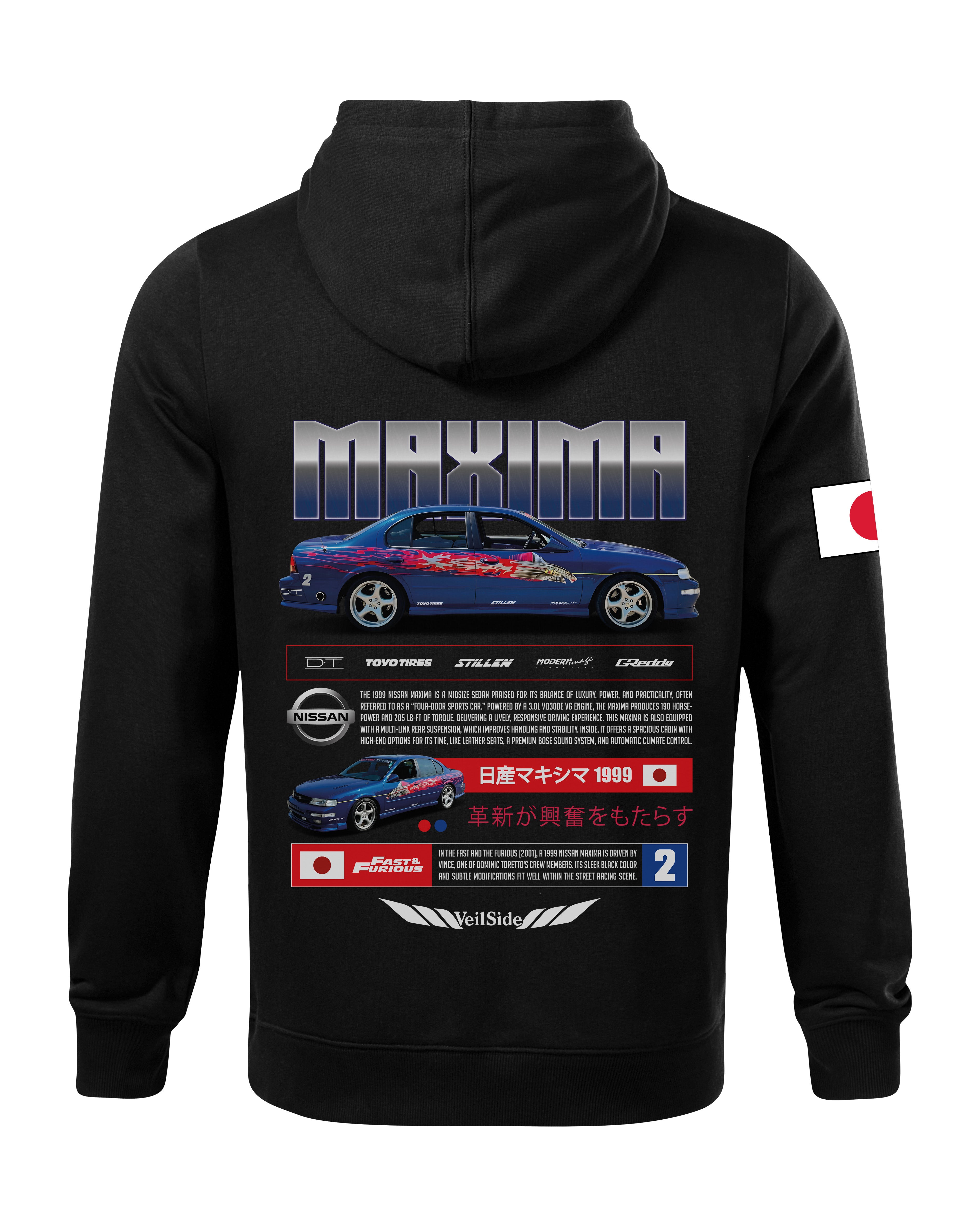 Nissan Maxima Bluza z kapturem 320g