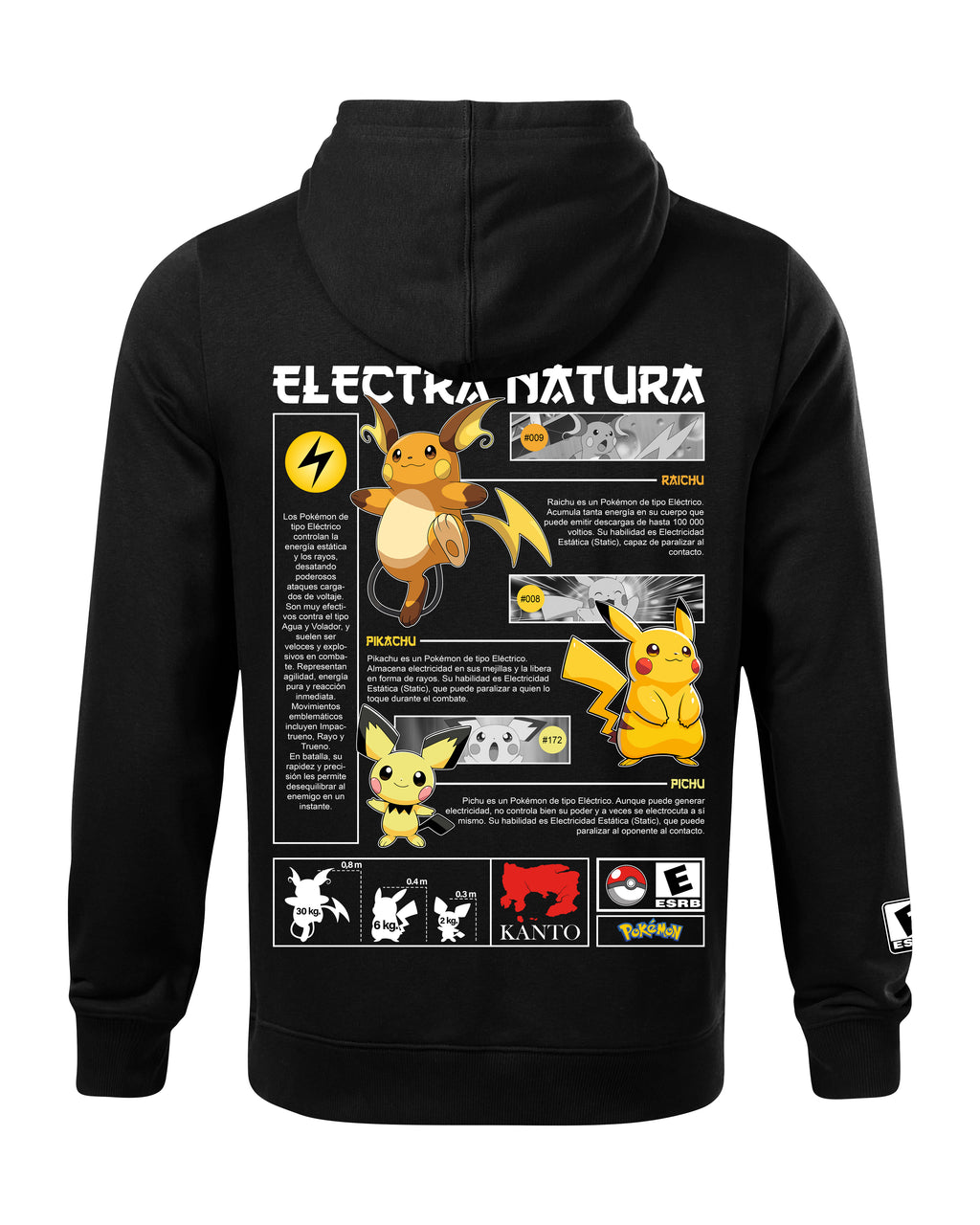 Pikachu Bluza z kapturem 320g