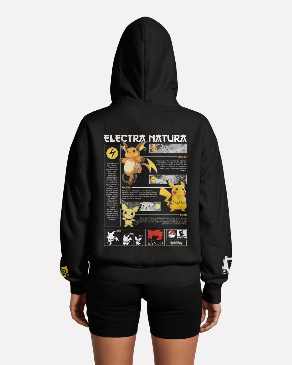 Pikachu Bluza Oversize z kapturem 320g