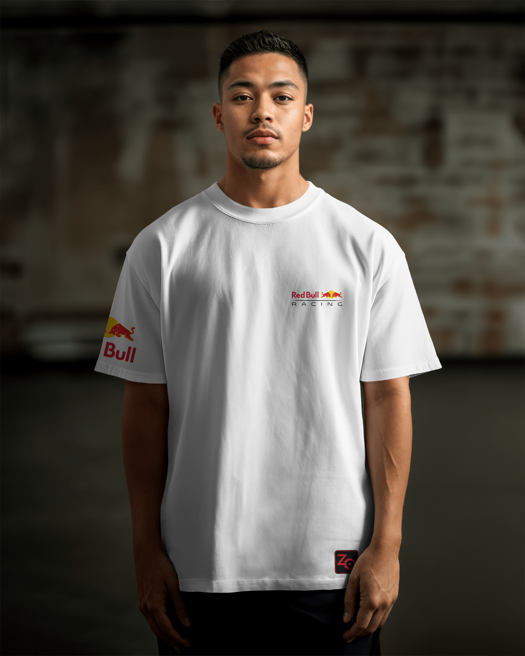 Redbull Oversize T-shirt Unisex biała/czarna (Kopia)