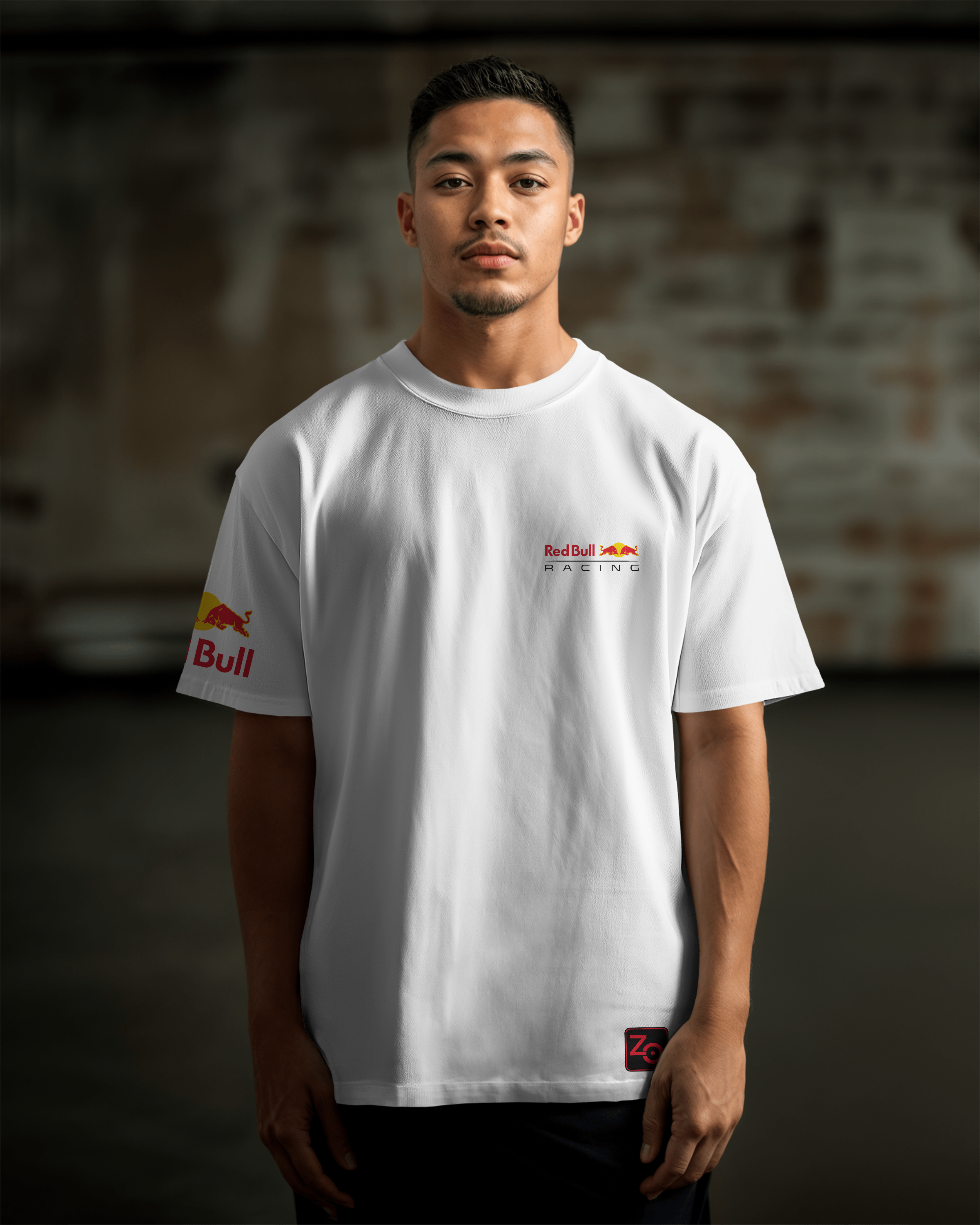 Redbull Oversize T-shirt Unisex biała/czarna (Kopia)