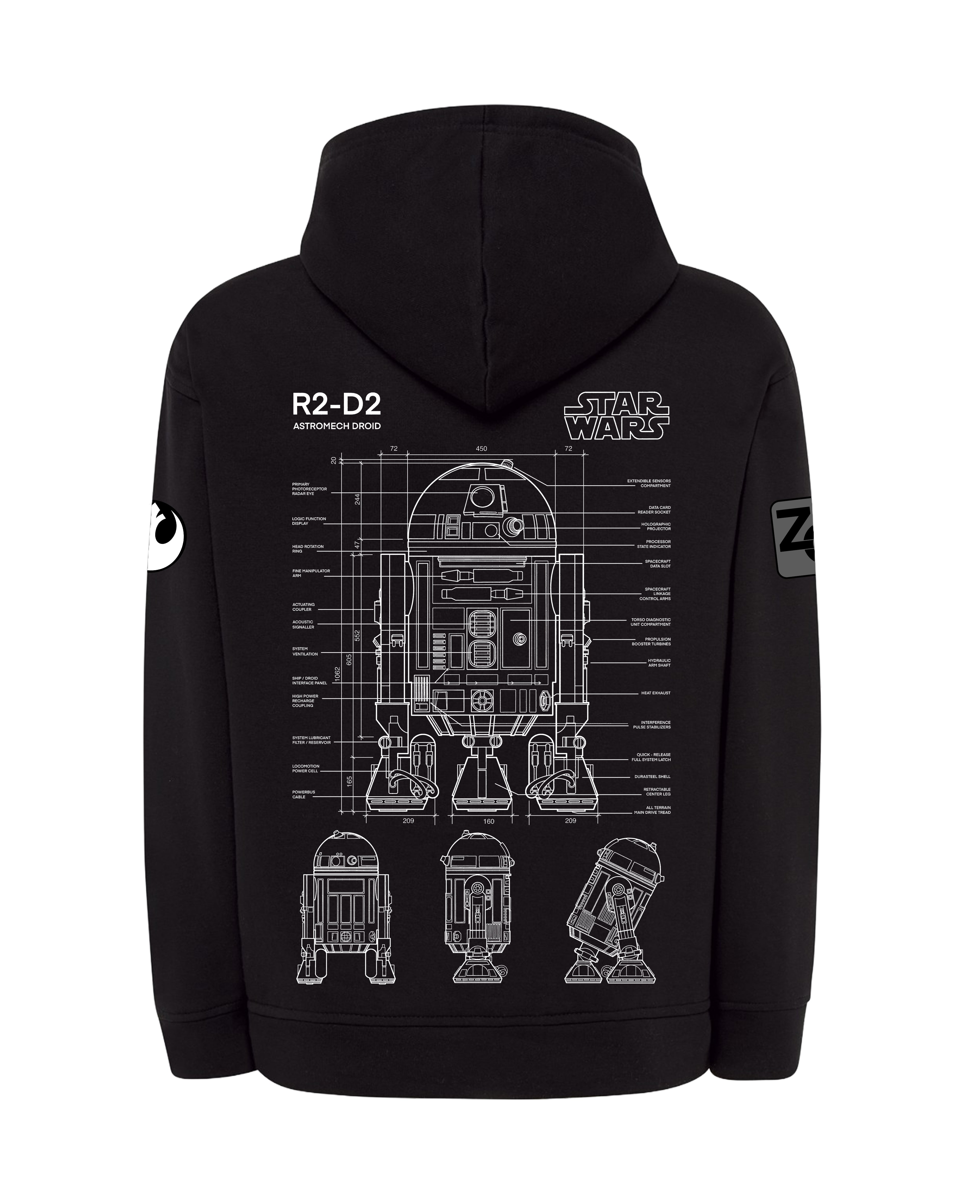 R2-D2 Bluza z kapturem 320g