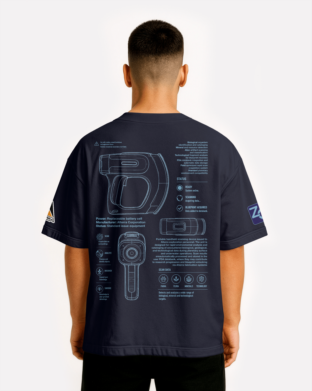 Scanner Oversize T-shirt Unisex