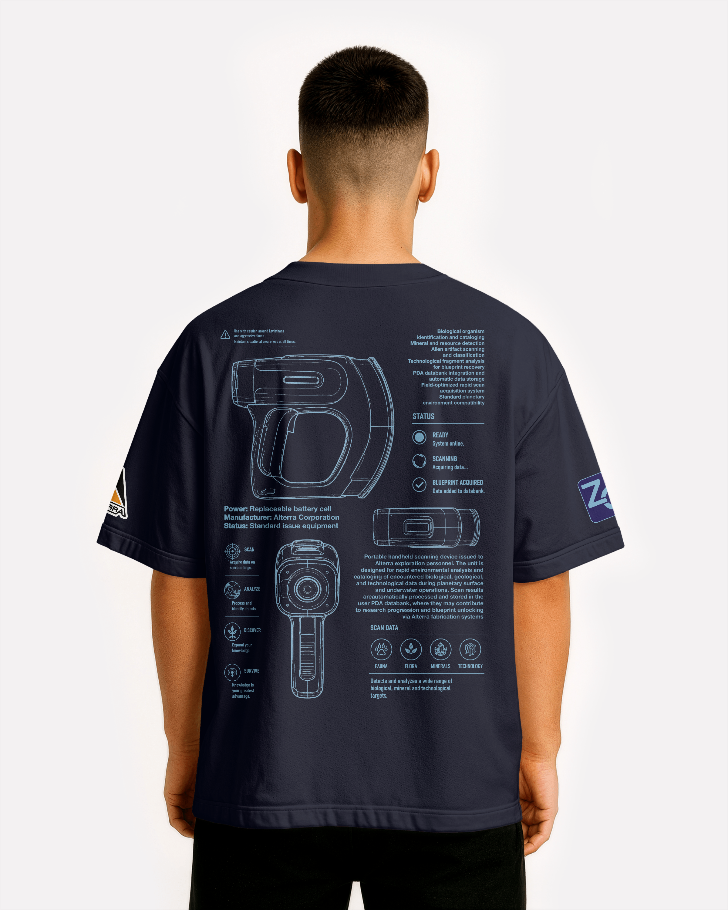 Scanner Oversize T-shirt Unisex
