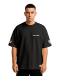 Striker Eureka Oversize T-shirt Unisex biała/czarna