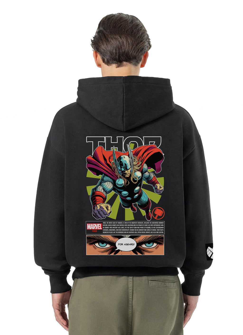 Thor Bluza Oversize z kapturem 320g