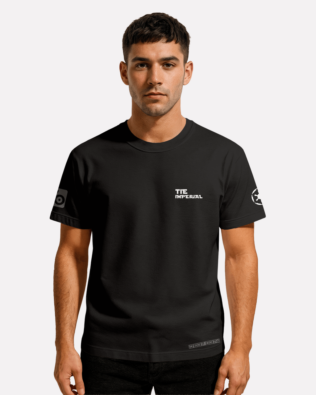 TIE IMPERIAL T-shirt Classic Unisex biała/czarna